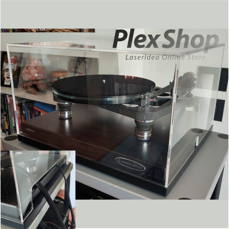 Coperchi giradischi su misura in plexiglass trasparente