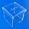 Scatole in plexiglass trasparente su misura per foto