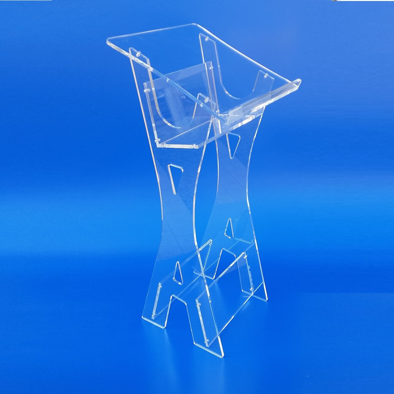 Leggio in plexiglass trasparente smontabile