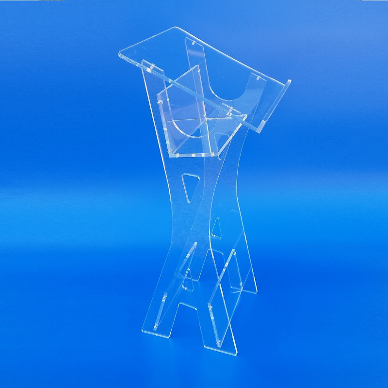 Leggio in plexiglass trasparente smontabile
