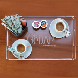 Vassoi in plexiglass trasparente Design renzo Colciri