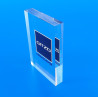 Fermacarte in plexiglass trasparente cm 8 x 8
