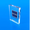 Fermacarte in plexiglass trasparente cm 12 X 12