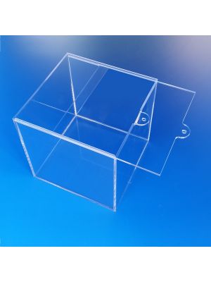 Scatole e contenitori in plexiglass trasparente
