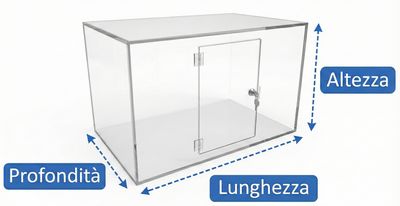 Dimensioni ESTERNE teca